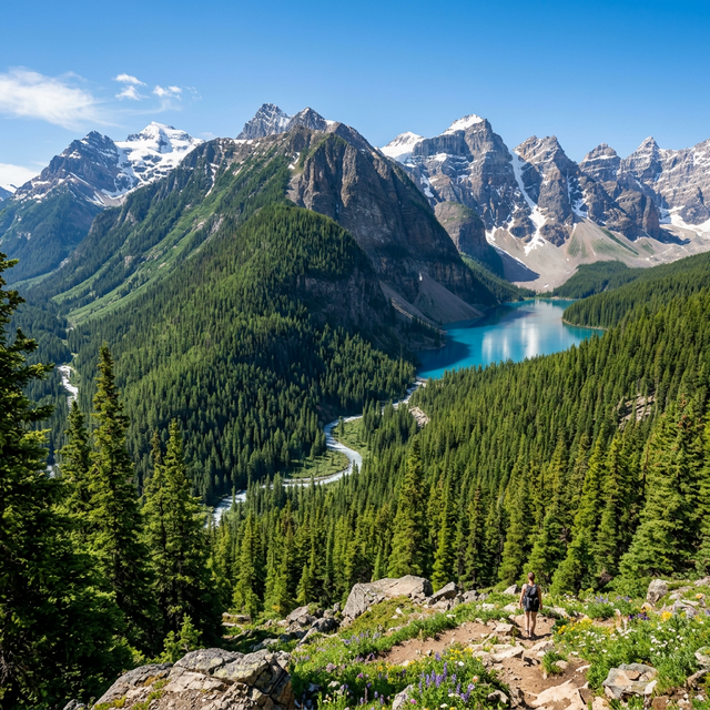 Vista mozzafiato sulle foreste dell'Appennino